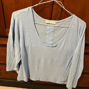 We The Free Sky Blue Women's Blouse